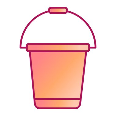 kova modern simge vektör illüstrasyonu