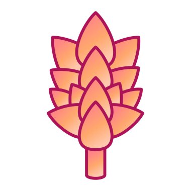 Nilüfer çiçeği ikonu vektör illüstrasyon tasarımı