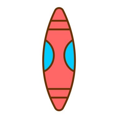 sörf tahtası simgesi vektör illüstrasyon tasarımı