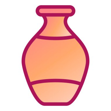 Vazo vektör simgesi düz simgesi