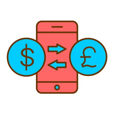 para değişimi vektör illüstrasyon tasarımı