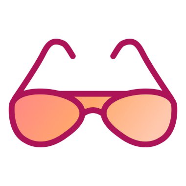 güneş gözlüğü ikonu vektör illüstrasyonu