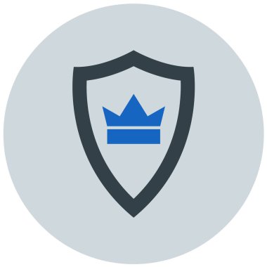 Kalkan. Web simgesi basit illüstrasyon