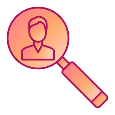 Arama simgesi vektör illüstrasyonu