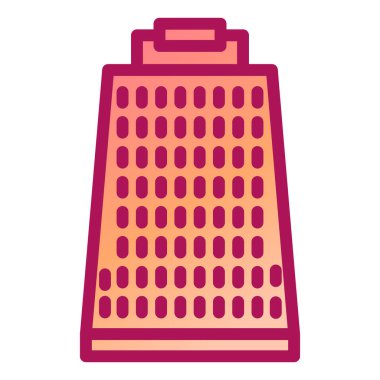 Bina. Web simgesi basit illüstrasyon