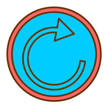 Beyaz arka planda yenileme simgesi