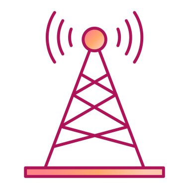 anten kulesi ikon vektör çizimi