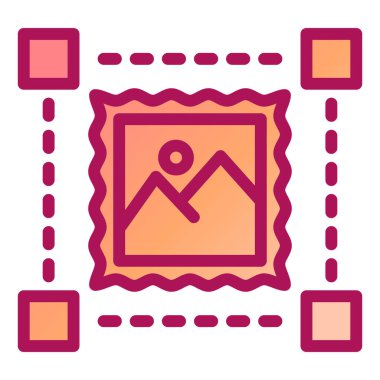 fotoğraf galerisi simgesi, vektör illüstrasyonu