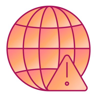 Seo ve ağ simgesinin vektör illüstrasyonu