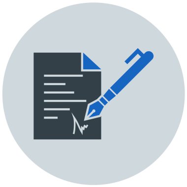 Belge. Web simgesi basit illüstrasyon