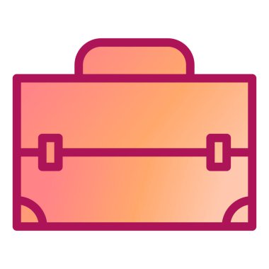 Çanta. Web simgesi basit illüstrasyon