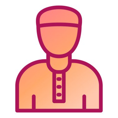 Adamım. Web simgesi basit illüstrasyon