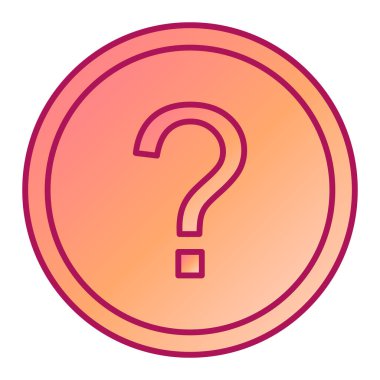 soru işareti simgesi, vektör illüstrasyonu