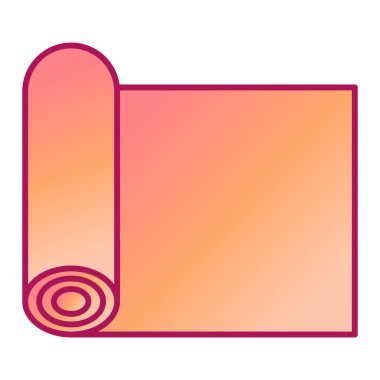 Bir havlu simgesinin vektör illüstrasyonu