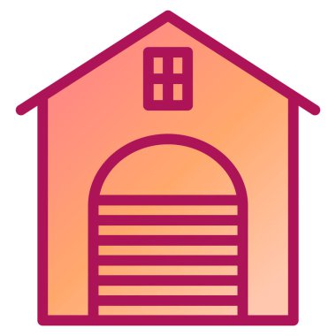 Ev. Web simgesi basit illüstrasyon