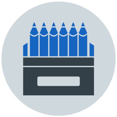 Kalem. Web simgesi basit illüstrasyon