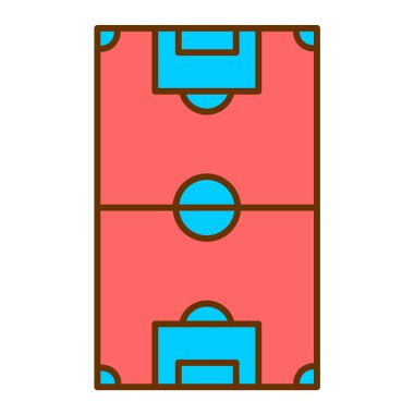 Futbol kortu. Web simgesi