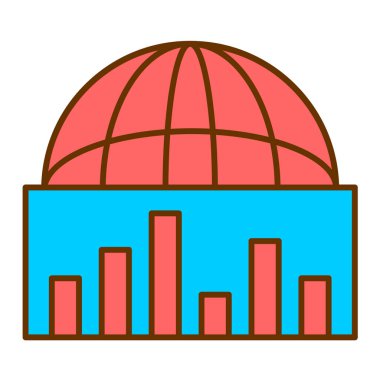 seo ve finans simgesinin vektör illüstrasyonu