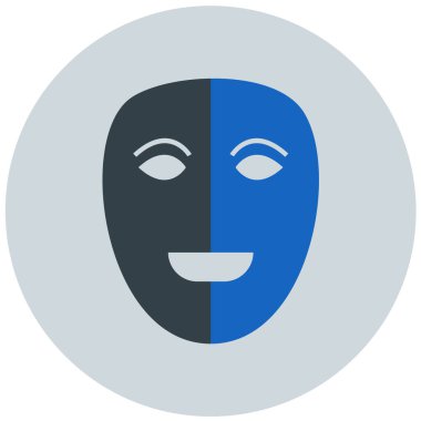 Yüz maskesi. Web simgesi