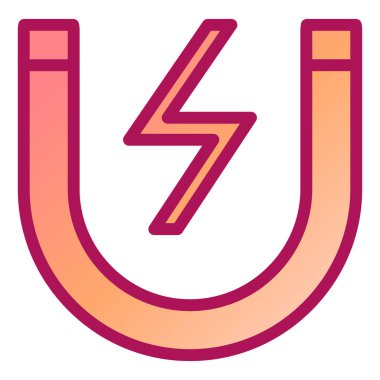 Mıknatıs Web simgesi basit illüstrasyon