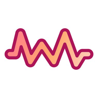 Nabız simgesi, vektör illüstrasyonu