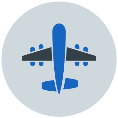 Uçak. Web simgesi basit illüstrasyon