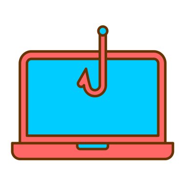 İleti vektör çizimine sahip dizüstü bilgisayar