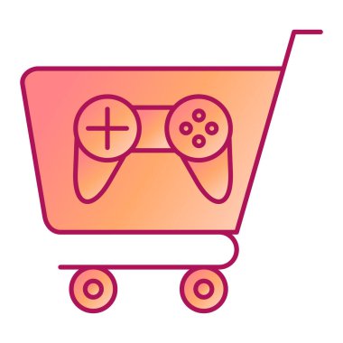 çevrimiçi alışveriş arabası simgesi vektör illüstrasyon grafik tasarımı