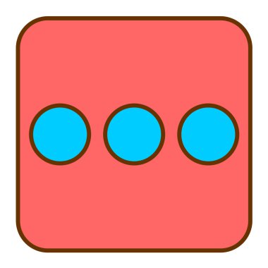 zar. Web simgesi basit illüstrasyon