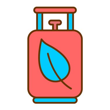 Basit yaprak simgesinin vektör illüstrasyonu