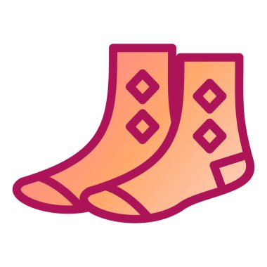 Çorap. Web simgesi basit illüstrasyon