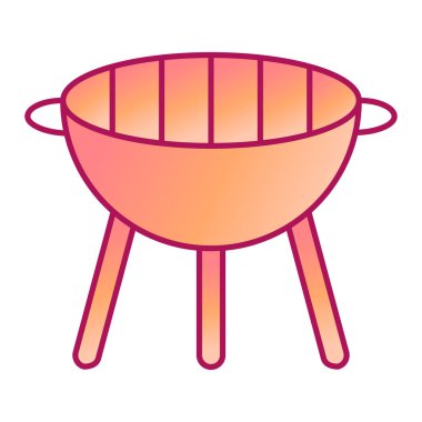 Et ve sosis vektör illüstrasyon tasarımlı ızgara.