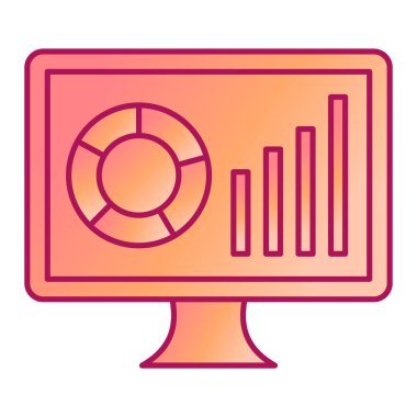 bilgisayar izleyici vektör illüstrasyonu