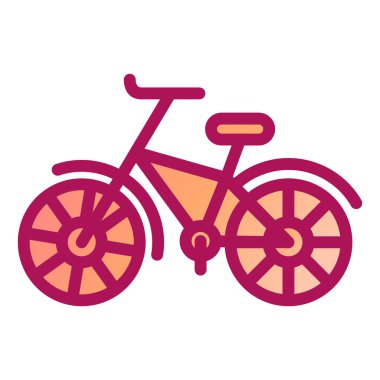 Bisiklet. Web simgesi basit illüstrasyon