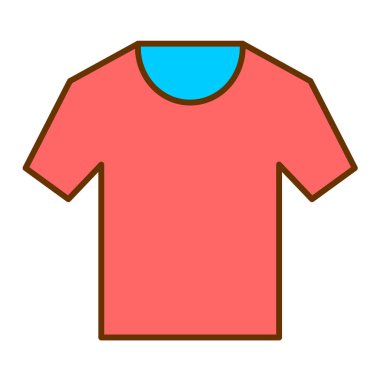 Tişört ikonu. vektör illüstrasyonu