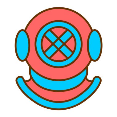 Bir robot simgesinin vektör illüstrasyonu