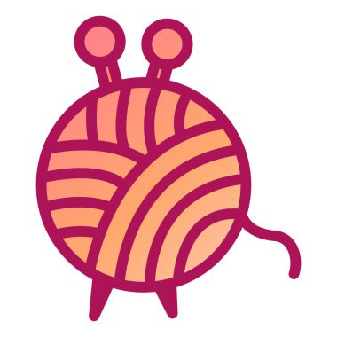 Örgü modern simge vektör çizimi 