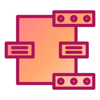 Ağ Paylaşımı. Vektör illüstrasyonu