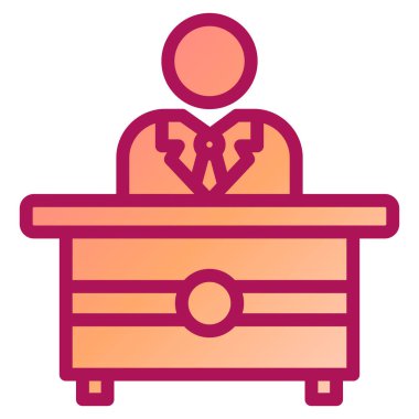 Resepsiyon. Basit illüstrasyon