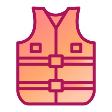 Yelek. Web simgesi basit illüstrasyon