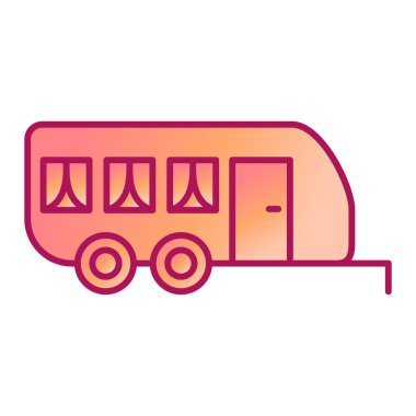 Kamp vektör simgesi. modern illüstrasyon konsepti web.