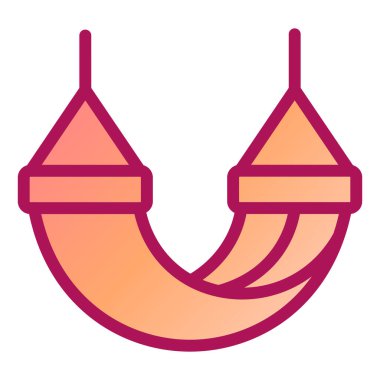 Hamak. Web simgesi basit illüstrasyon