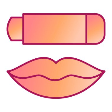 dudak simgesi vektör illüstrasyon tasarımı