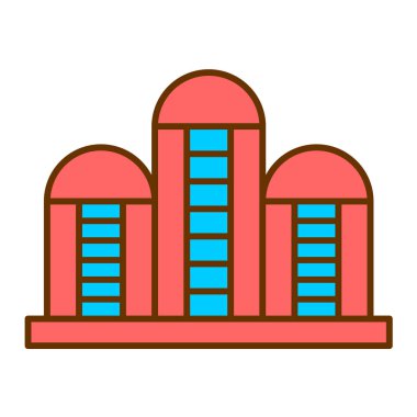 indutial modern ikon vektör illüstrasyonu 