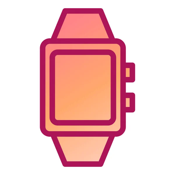 Smartwatch Icône Web Illustration Simple — Image vectorielle