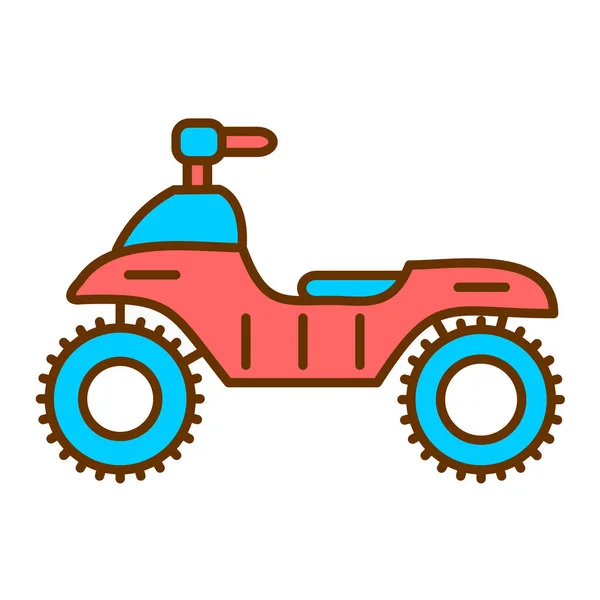 Motocykl Webová Ikona Jednoduchá Ilustrace — Stockový vektor