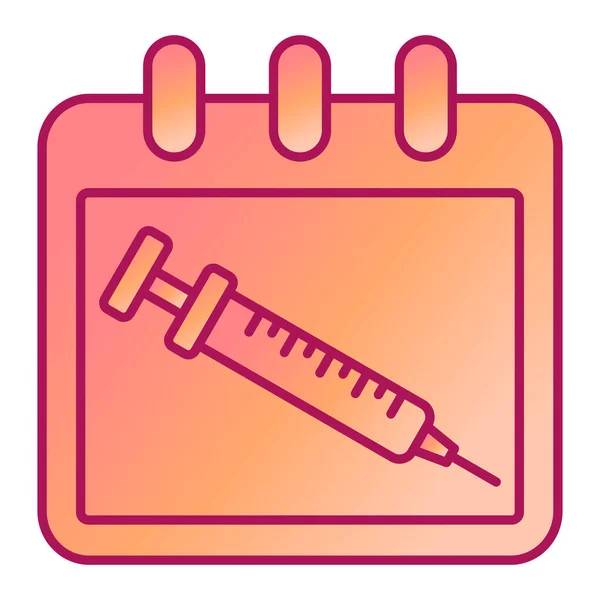 Medical Syringe Icon Outline Illustration Thermometer Vector Icons Web — Stock Vector
