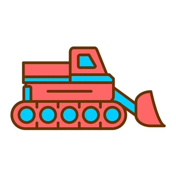 Excavator Icon Vector Illustration — Stock Vector