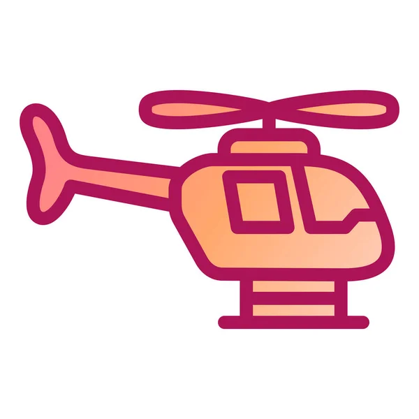 Helicóptero Icono Vector Ilustración — Archivo Imágenes Vectoriales