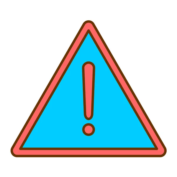 Warning Sign Icon Vector Illustration — Stock Vector